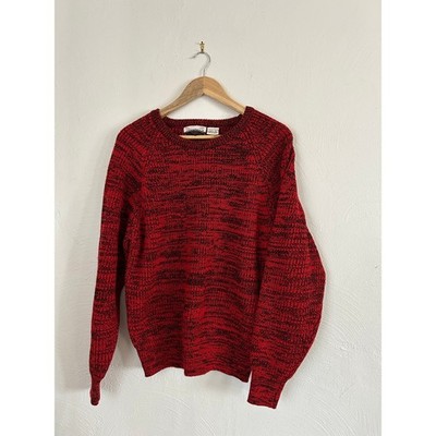 Womens Sz L VTG Gabrielle red crew neck sweater, made in Korea, A+ condition