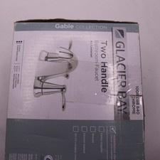 Glacier Bay Gable 4 in. Centerset 2-Handle Mid-Arc Bathroom Faucet in Chrome