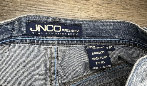 JNCO Premium Denim Shorts W10 30” Waist Y2K Vintage Street 90s Jeans Jorts - Picture 2 of 6