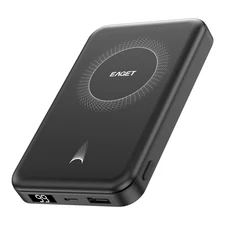EAGET Wireless Portable Charger 10000mAh Magnetic Power Bank USB-C 22.5W PD Fast
