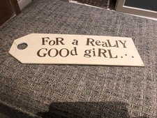 FABRYCZNIE NOWA - DREWNIANA ETYKIETA PREZENTOWA (DLA DZIEWCZYNKI)