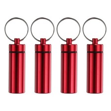 4 Pcs Metal Toothpick Holder Reusable Toothpick Case Toothpick Container Red