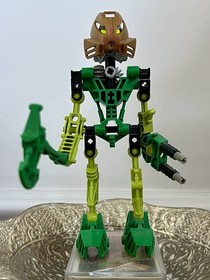 Green Bionicle 8535 With Pearl Gold Mask