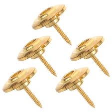  5pcs Bass Guitar String Retainer: Metal String Tree Guides Mounting Screws -