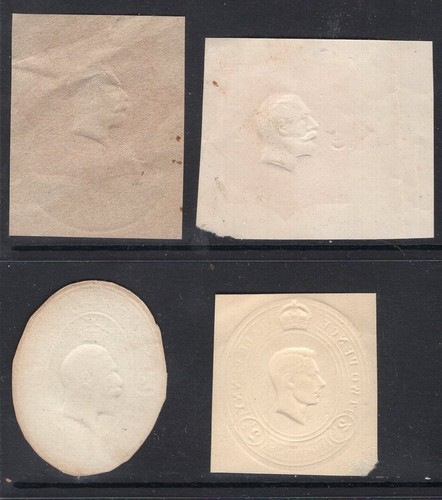 Australia 4 x KGV / KGV1 embossed clippings from postal stationery - Photo 2/2
