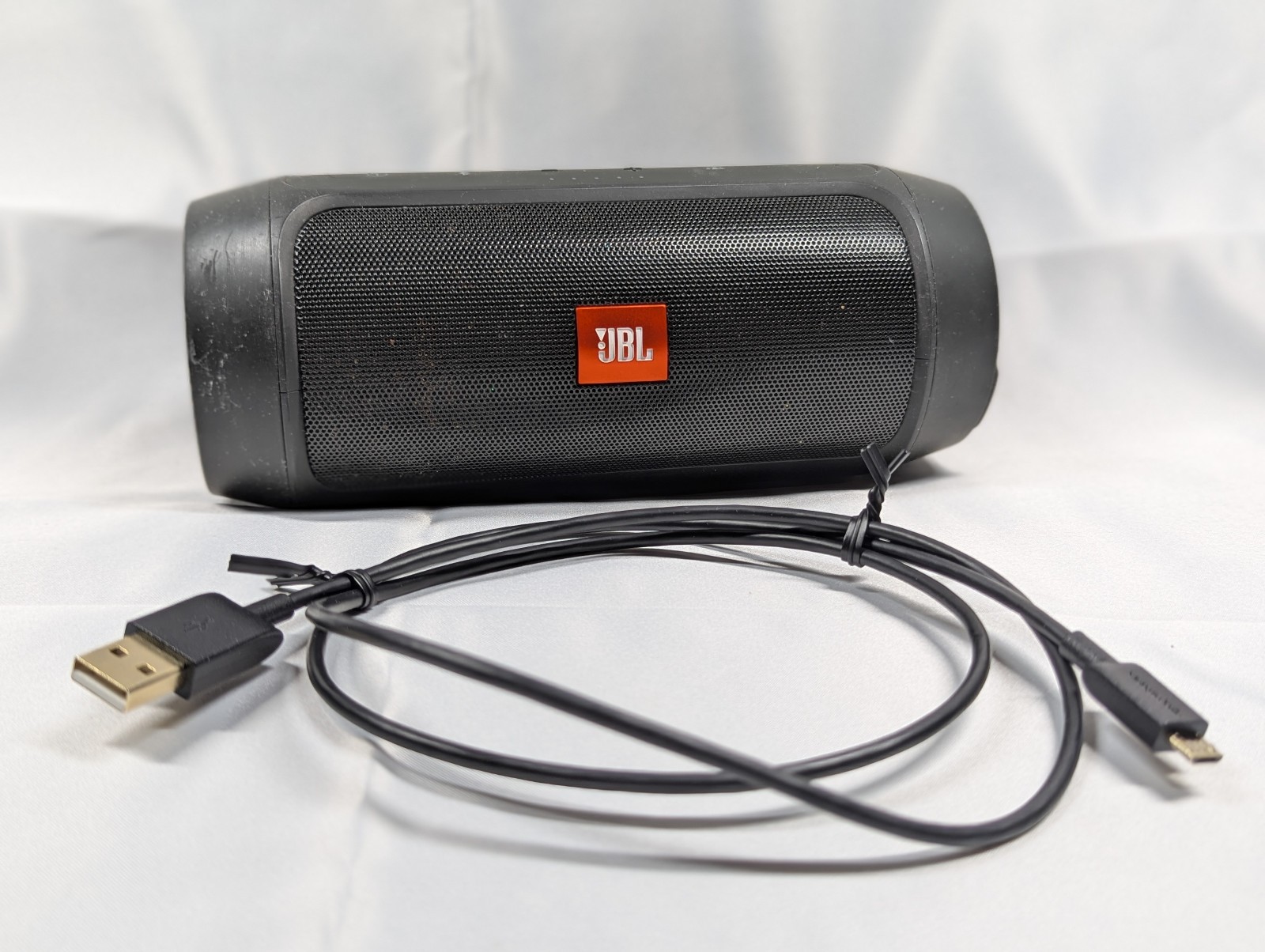 JBL Charge 2 Plus Portable Bluetooth Speaker Black w Charger Tested Free Ship