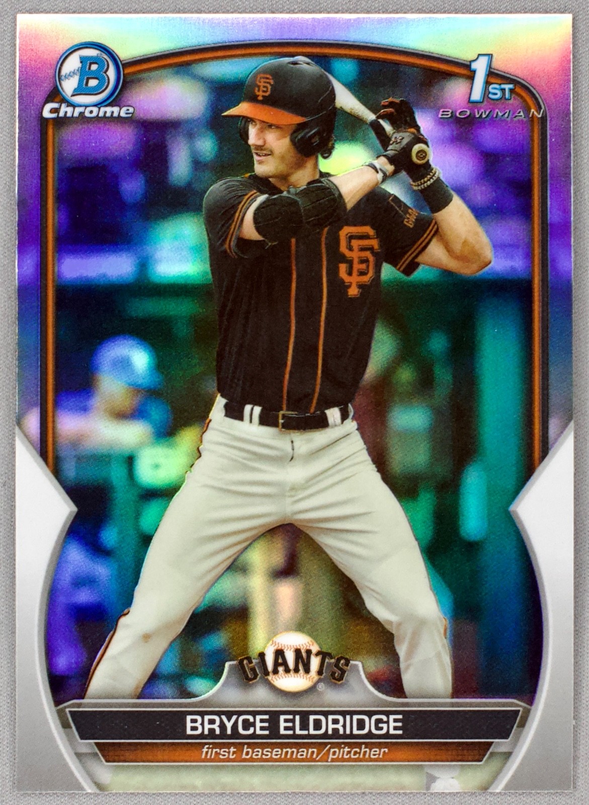 2023 Bowman Draft Chrome 1st Bryce Eldridge #BDC-107 Refractor (RC) Giants