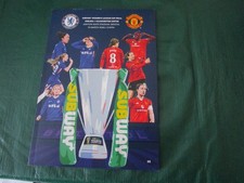 Subway Women;s League Cup Final Programme + Official Team Sheet