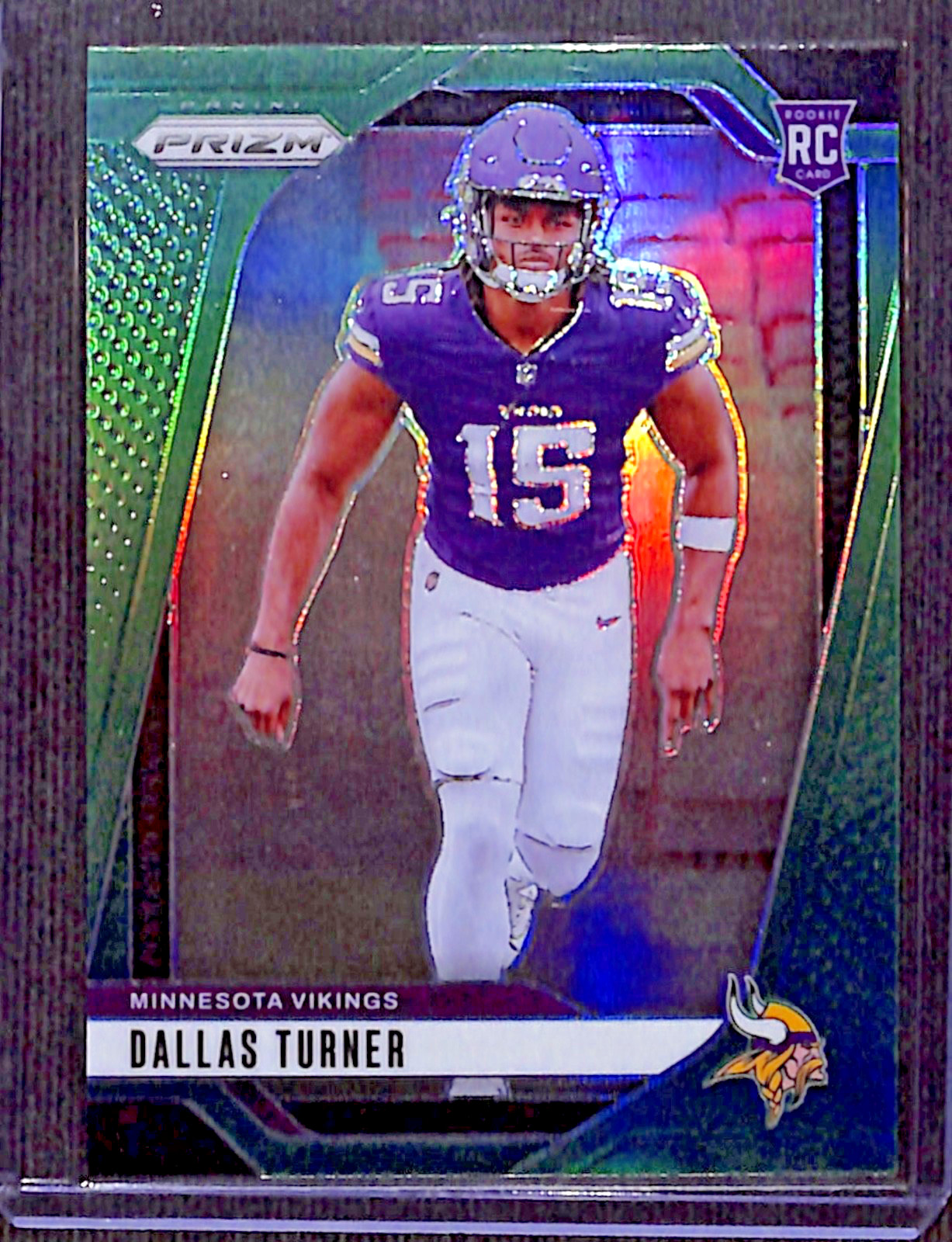 Dallas Turner 2024 Panini Prizm GREEN PRIZM Parallel #324