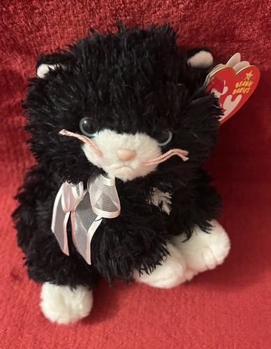 TY Cabaret the Cat Beanie Baby Plüschtier Kuscheltier Sammlerstück mit Etikett - Bild 7 von 12
