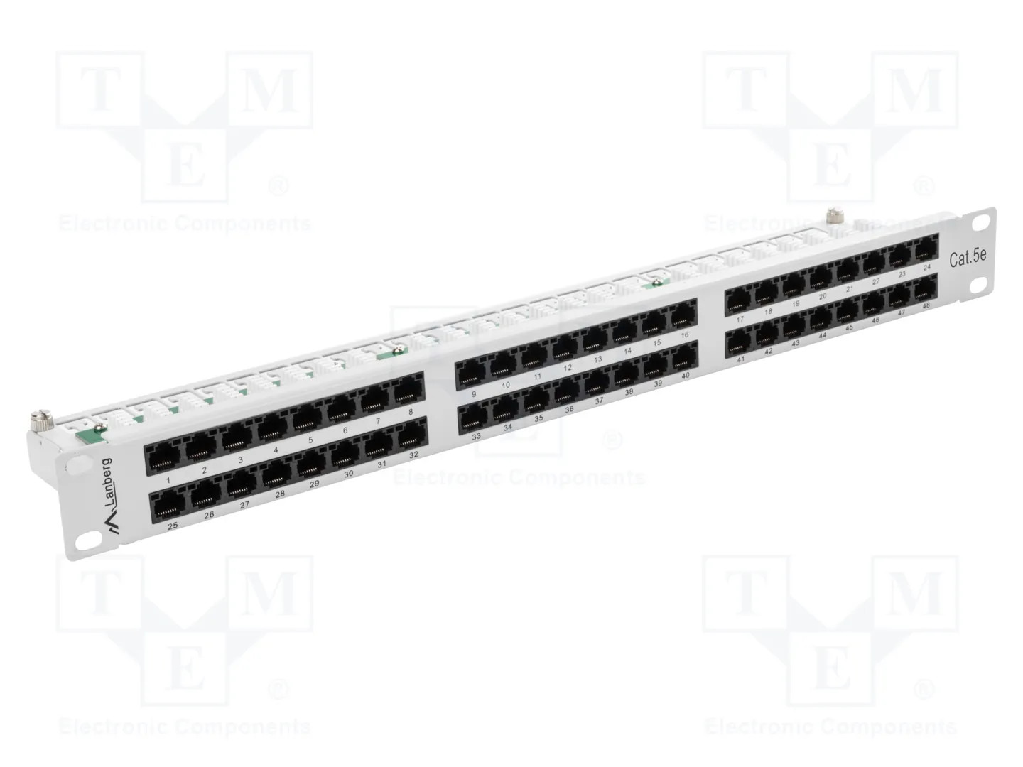Lanberg Patchpanel 1U - Ppu5-1048-S - 48 Ports - Cat. 5E - Grau - Bild 3
