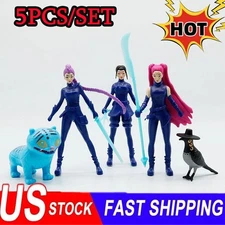 5pc KPop Demon Hunters Rumi Mira Zoey Derpy Sussie Figurines Toys Gifts for Kids