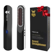 Beard Straightener, Straightening Comb with 1 Count Pack of 1 , Black