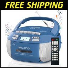 Bluetooth Boombox CD Player Cassette Player