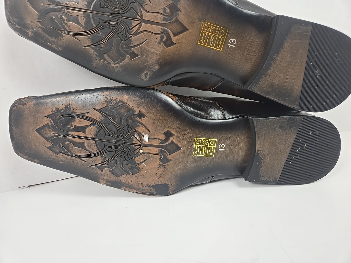 Robert Wayne - Brown Leather/Suede Patchwork Fleu… - image 7