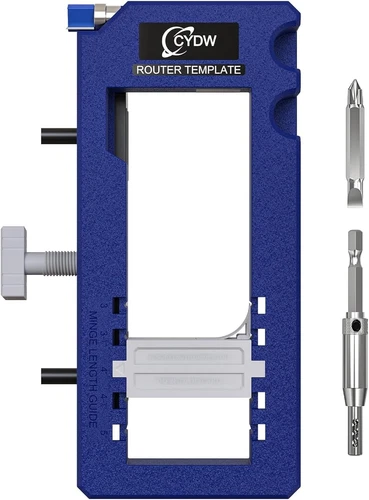 Door Hinge Jig, Door Hinge Mortiser, Router Template Fits for Door Hinges Kit Fi - Picture 1 of 7