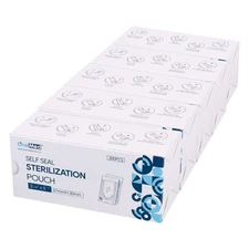 1000 OneMed Self-Sealing Sterilization Pouches 2.25"x5" Medical Sterile Bags