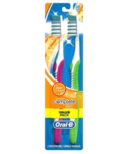 Oral-B Complete Deep Clean Toothbrushes, Soft, 2 2 count Pack of 1 , Soft