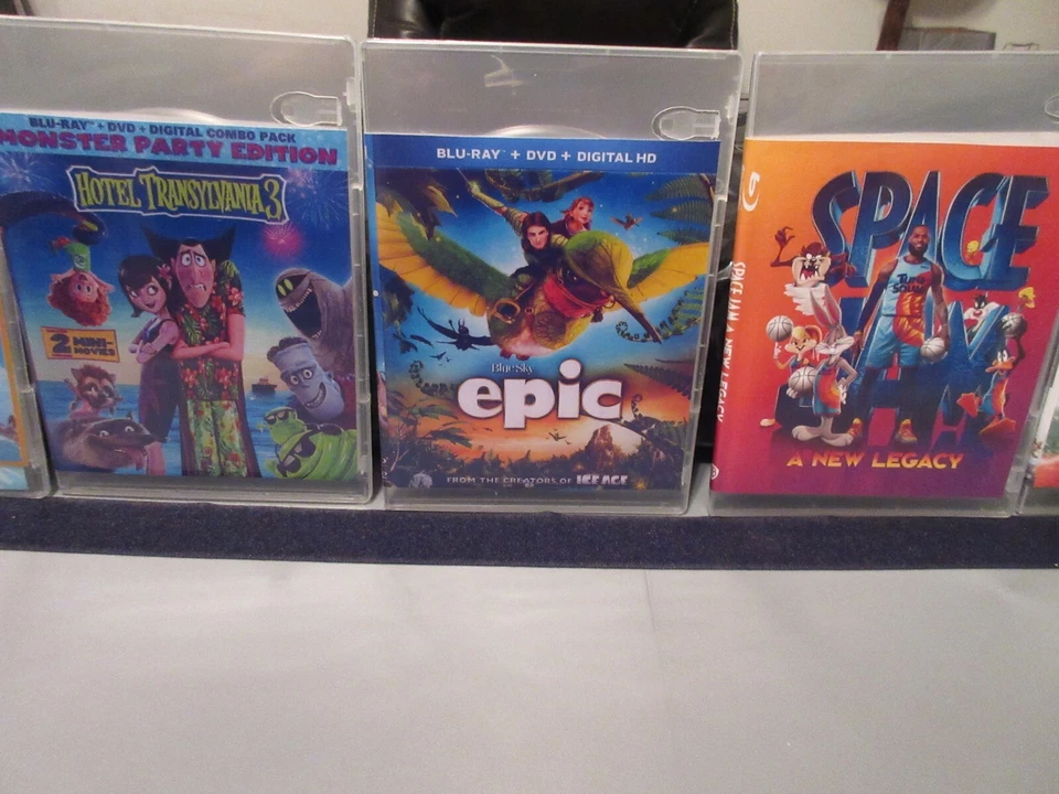 5 Movie Lot = Space Jam, SpongeBob, Epic, Fire & Rescue, H' Transylvania  "Read" - Image 4 of 4