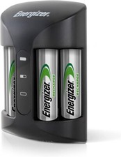 Energizer Recharge Pro Charger  4 AA NiMH Batteries  Full Charge in 3 Hrs