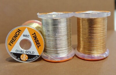 UTC Oval French Tinsel medium Gold Silber Kupfer Wapsi USA OVAL FRENCH TINSEL