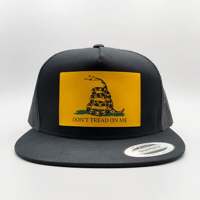 Gadsden Flag Trucker Hat, Patriotic USA Don't Tread on Me Flag on a Yupoong  6006
