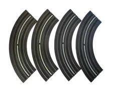 Aurora Model Motoring 9” Radius ¼ Section Vintage 4 Pieces 1960s 