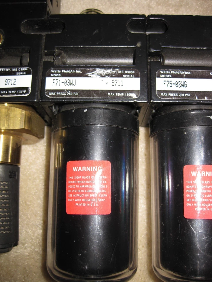 Watts SC75-03M M1 & F71-03WJ & F75-03WG & Series 2 CompAir Coil Regulator Filter - Image 4 of 4