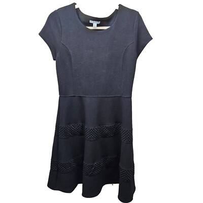EST 1946 Womens Black Fit And Flare Dress Size Small | eBay
