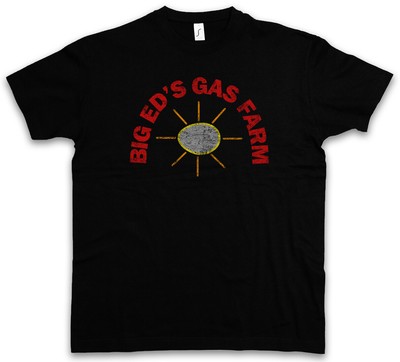 BIG ED'S GAS FARM T-SHIRT Twin Peaks Ed Hurley Nadine Tankstelle Logo Zeichen