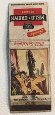Vintage Melo Crown Stogies Cigar Matchbook Cover No Reserve! d0110