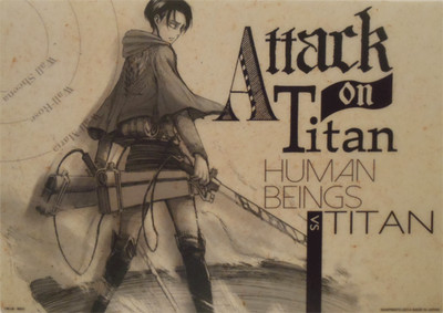Attack on Titan Desk Visual Mat / Poster Ichiban Kuji Levi Ackerman Sepia | eBay