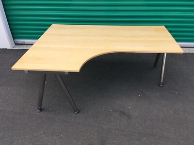 BIRCH IKEA GALANT CORNER DESKS | eBay