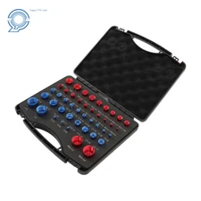 44-pc Nut and Bolt Thread Checker Set - 23 Inch & 21 Metric Sizes Gauges