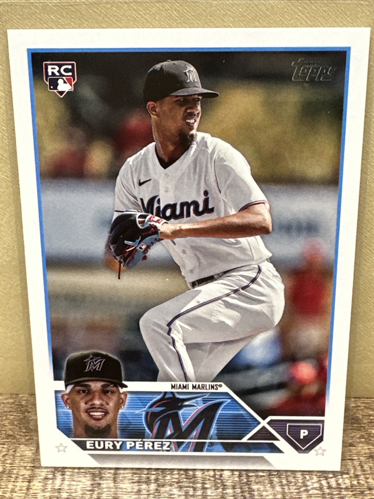 Eury Perez 2023 Topps Update Series Rookie Card RC #US139 Miami Marlins