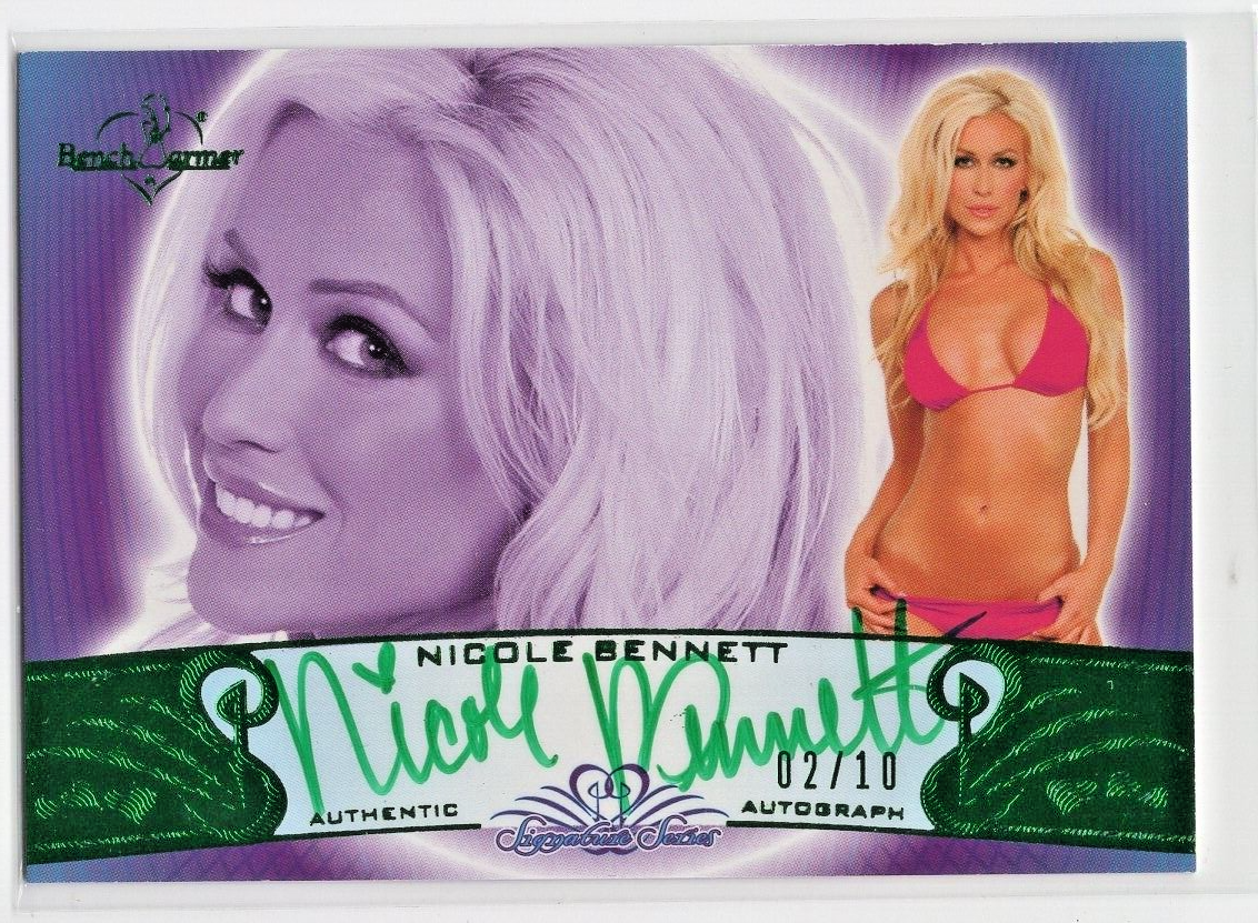 ありさページ Nicole Bennett 2010 Bench Warmer Signature Series /10 Green Auto