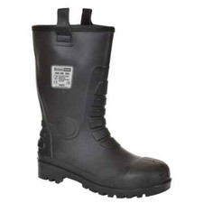 MENS WATERPROOF RIGGER BOOTS SAFETY WELLINGTONS STEEL TOE CAP WORK THERMAL YARD