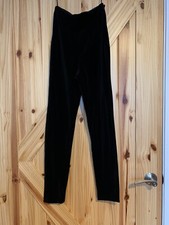 Vintage Ralph Lauren Purple Label Velvet Pants Womens 4 Black High Waist Ankle