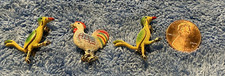 VTG 1970s AVIAN AVES LOT OF 3 PINS*  Rooster & Birds  (2 same design-Roadrunner