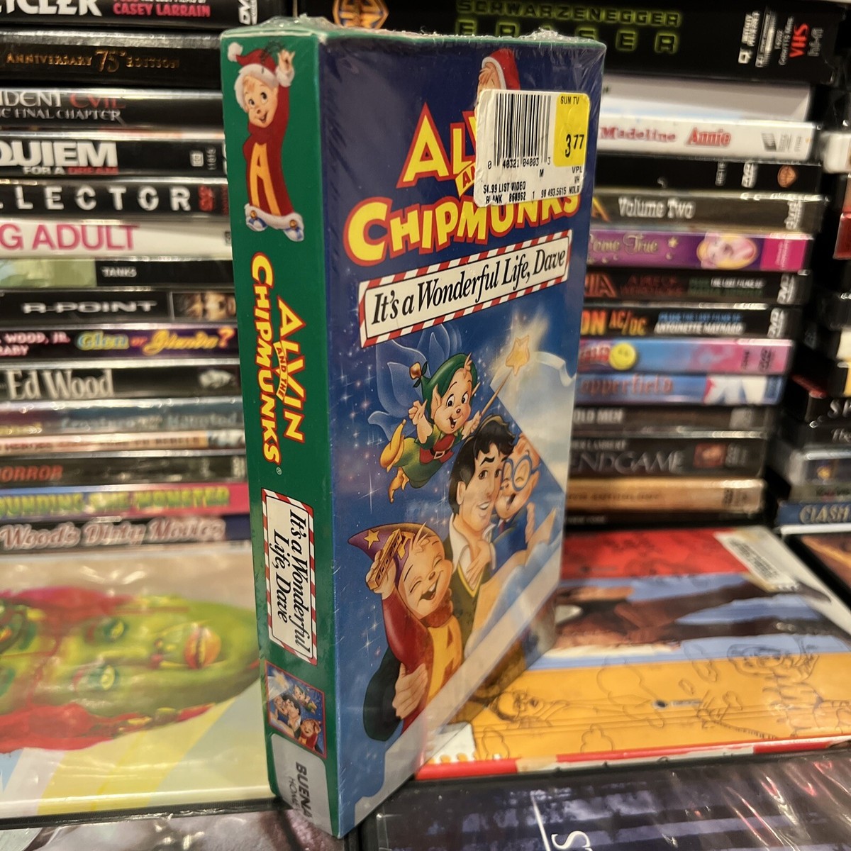 Alvin and the Chipmunks It's a Wonderful Life Dave 1989 VHS