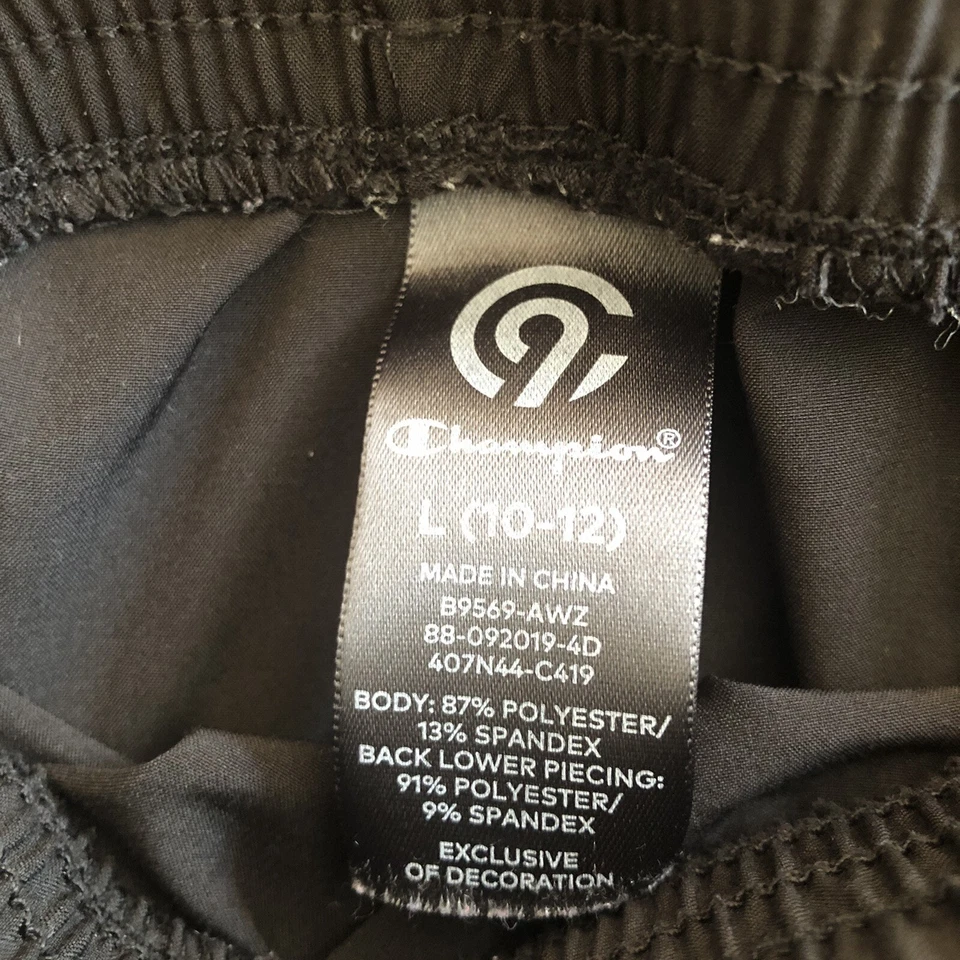 Champion C9 Jóvenes Niñas Negro Elastizado Leggings Atléticos Talla L (10/12) Foto 2 de 4