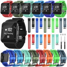 For Garmin Forerunner 30/35 Watch Bands Replacement Silicone Rubber Wrist Straps