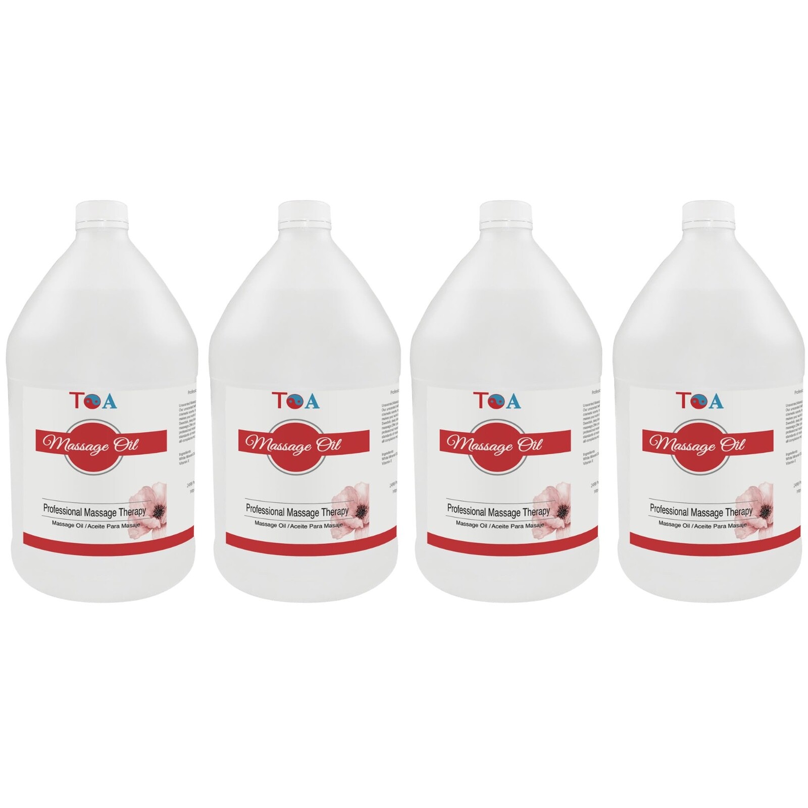 TOA Unscented Soothing Hydrating Natural Body Spa Massage Mineral Oil 4