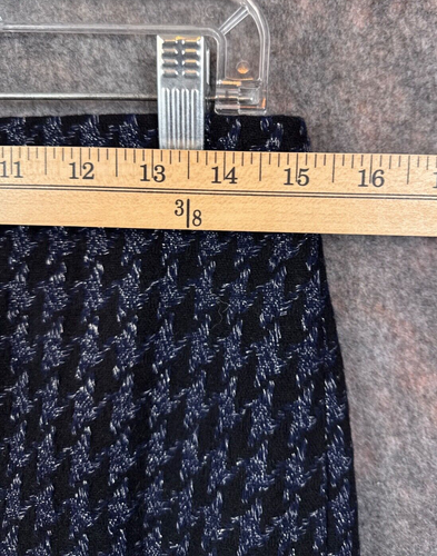J Crew Pencil Skirt Women 4 Blue Silver Academic Secretary Office CEO Business - Picture 9 of 17