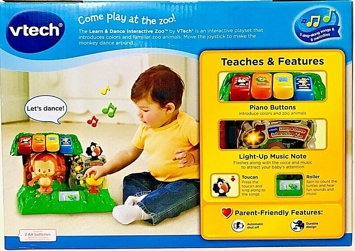 Vtech Learn Dance Interactive Zoo With Sing Move Monkey 40 Songs Melodies