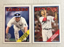 2023 Topps 88 Retro (2 Card Lot). Derek Jeter & Pedro Martinez