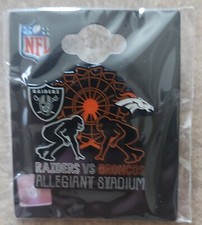 Las Vegas RAIDERS NFL 2020 official GAME PIN vs Denver Broncos Allegiant Stadium