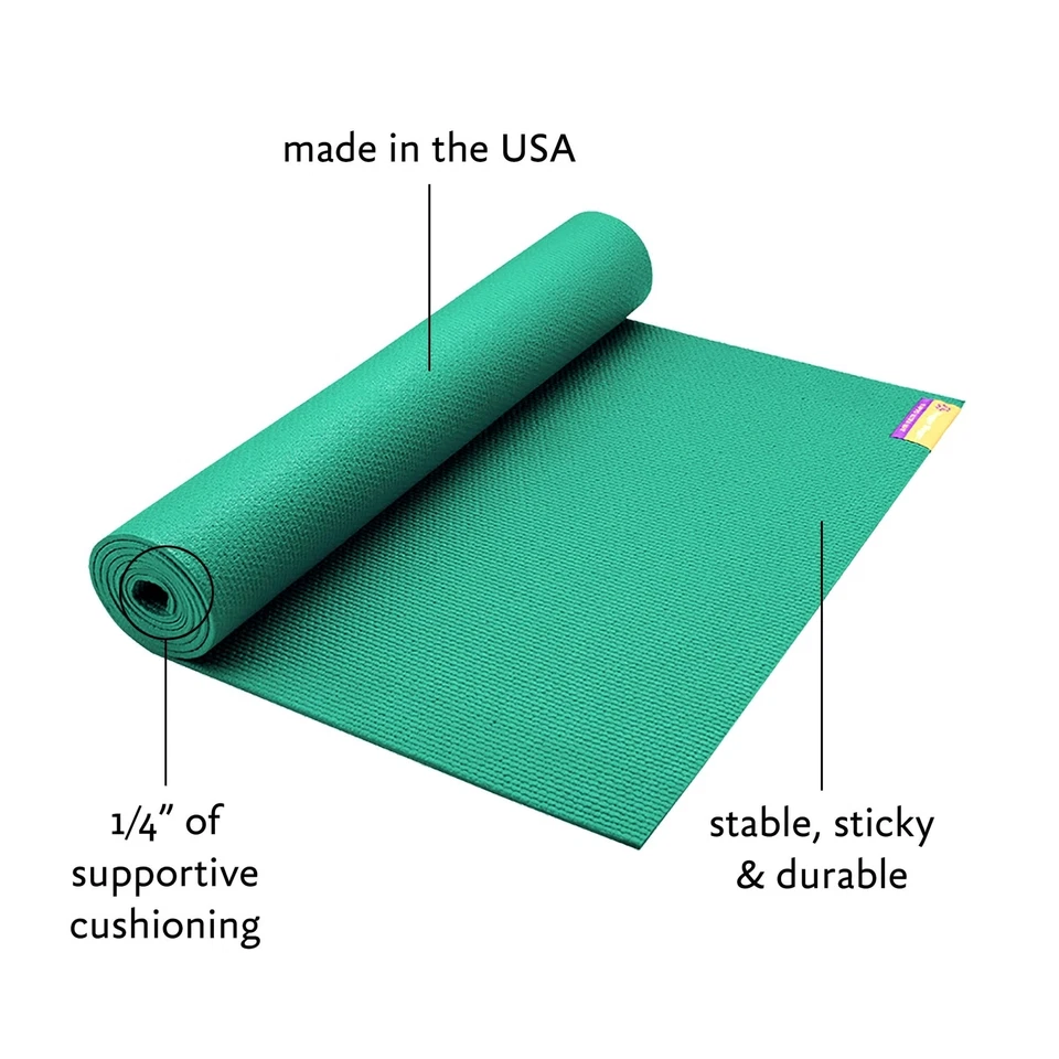 Коврик для йоги Hugger Mugger Tapas Ultra — выдающаяся мягкая подушка 1/4 дюйма, легкий - Изображение 2 из 4