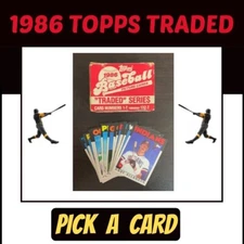 1986 Topps Traded Set MLB Commons - Pick A Card - BUY2GET4FREE!