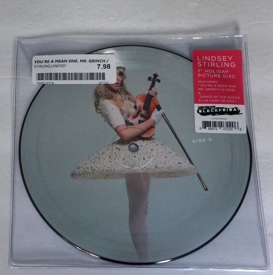 Lindsey Stirling Holiday Picture Disc 2018 US 2 Track Record Day 7" 45